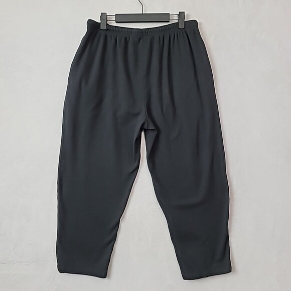 Liz & Co Women's Drawstring Sweat Pants Casual Joggers  W/ Pockets Size LG Black - Picture 6 of 15